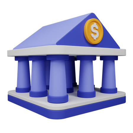 Banque  3D Icon