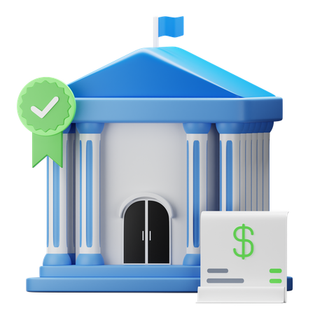 Banque  3D Icon