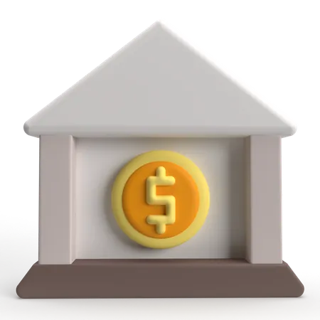 Banque  3D Icon