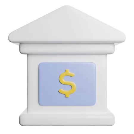 Banque  3D Icon