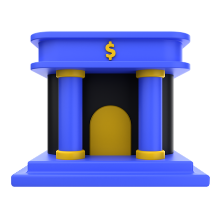 Banque  3D Icon