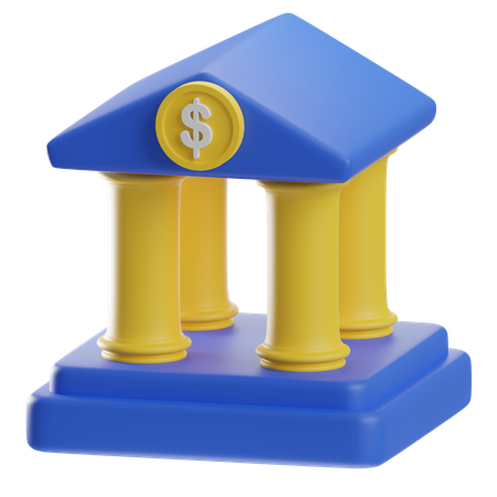 Banque  3D Icon