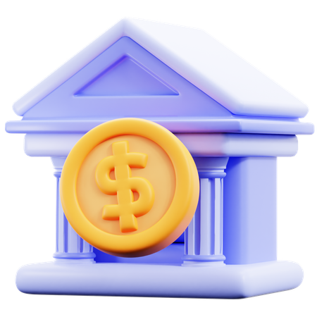 Banque  3D Icon