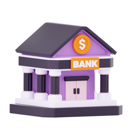 Banque  3D Icon