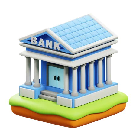 Banque  3D Icon