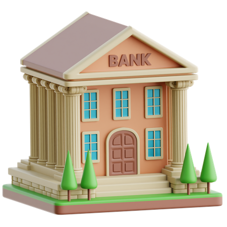 Banque  3D Icon