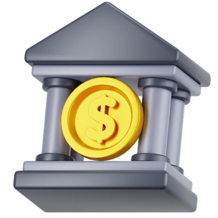 Banque  3D Icon