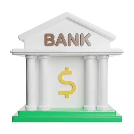 Banque  3D Icon