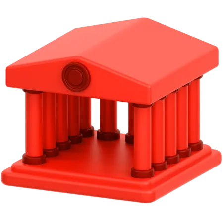 Banque  3D Icon