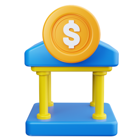 Banque  3D Icon