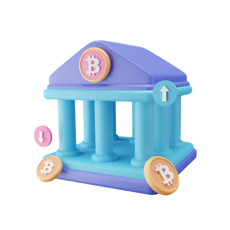 Banque  3D Icon