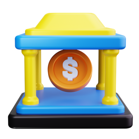 Banque  3D Icon