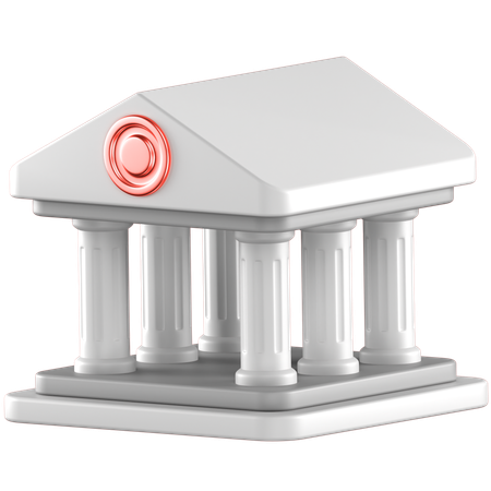 Banque  3D Icon