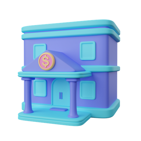 Banque  3D Icon