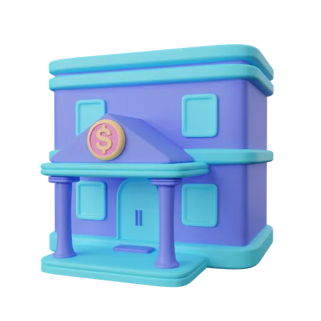 Banque  3D Icon