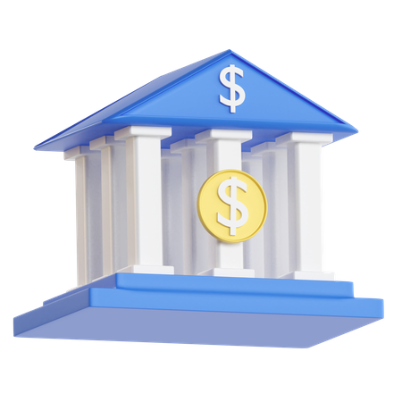 Banque  3D Icon