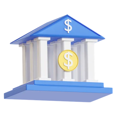 Banque  3D Icon