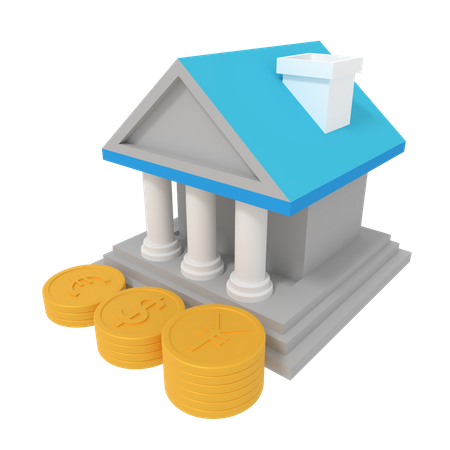 Banque  3D Icon