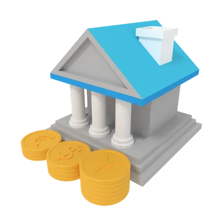 Banque  3D Icon