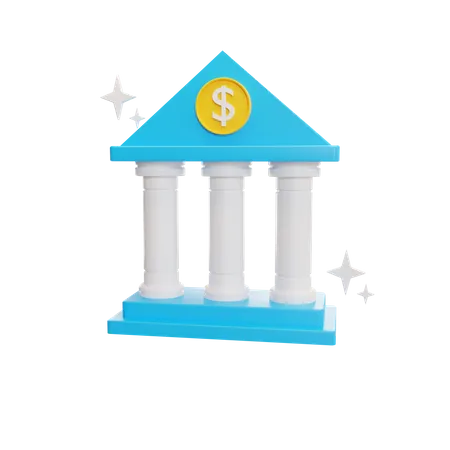 Banque  3D Icon