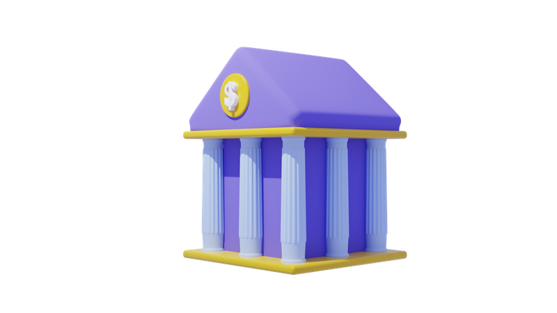 Banque  3D Icon