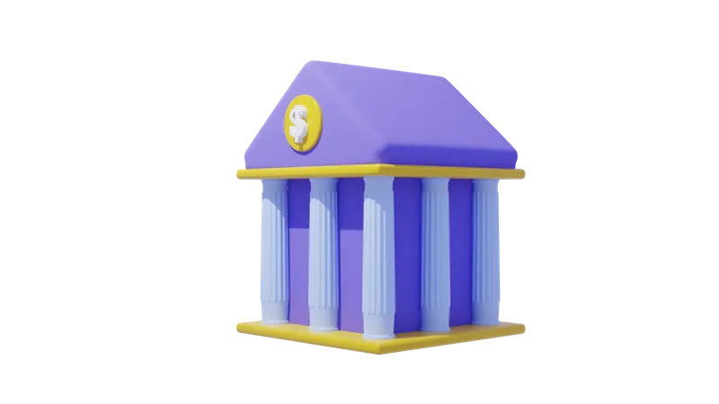 Banque  3D Icon