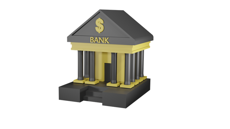 Banque  3D Icon