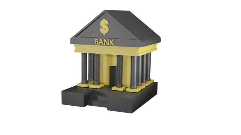 Banque  3D Icon