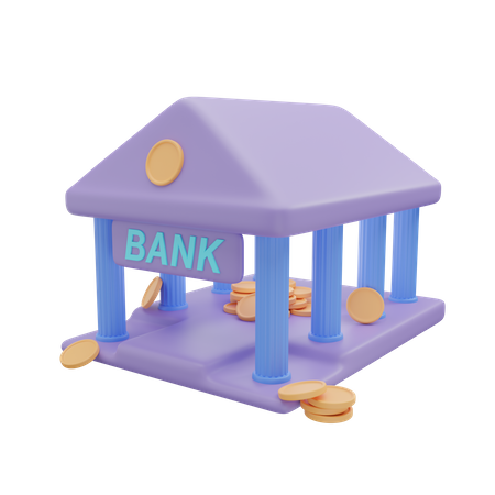 Banque  3D Icon