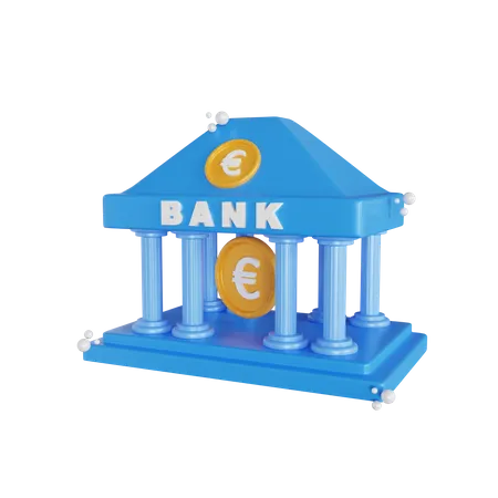 Banque  3D Icon