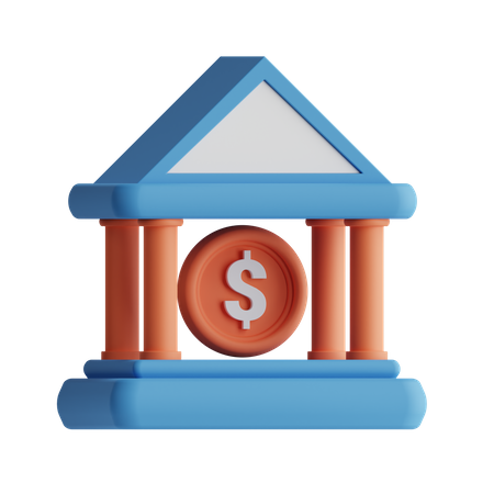 Banque  3D Icon