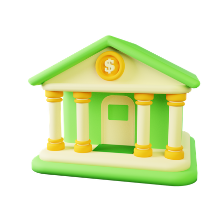 Banque  3D Icon