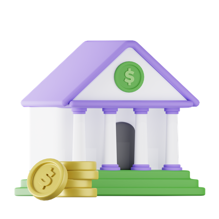 Banque  3D Icon