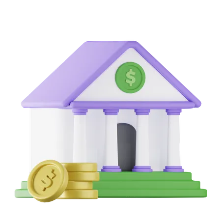 Banque  3D Icon