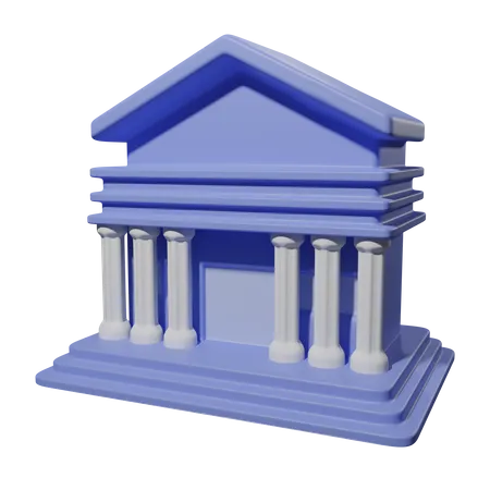 Banque  3D Icon