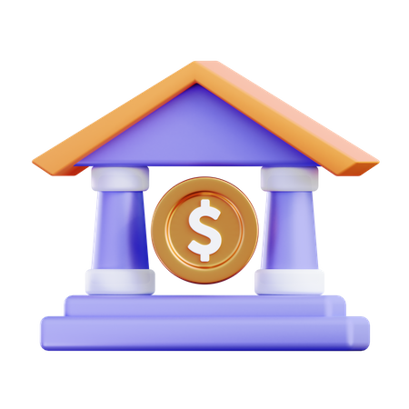 Banque  3D Icon