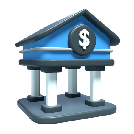 Banque  3D Icon