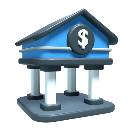 Banque  3D Icon