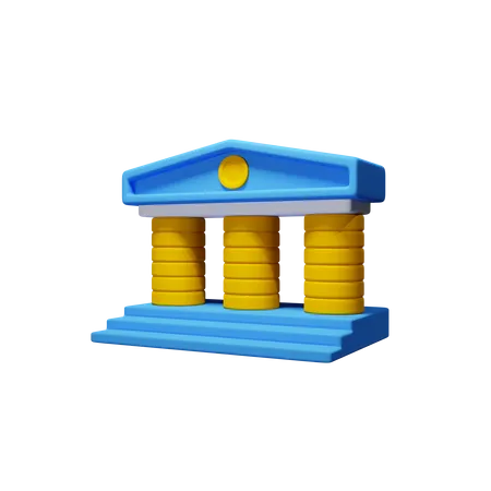 Banque  3D Icon