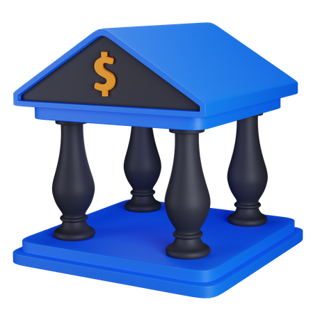 Banque  3D Icon