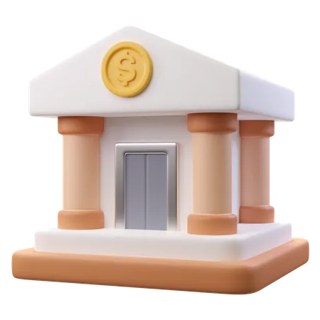 Banque  3D Icon