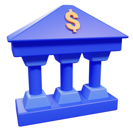 Banque  3D Icon