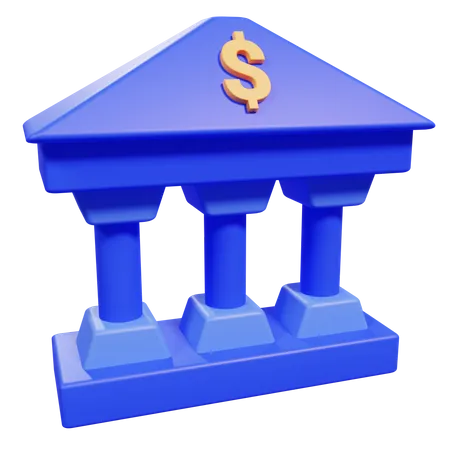 Banque  3D Icon