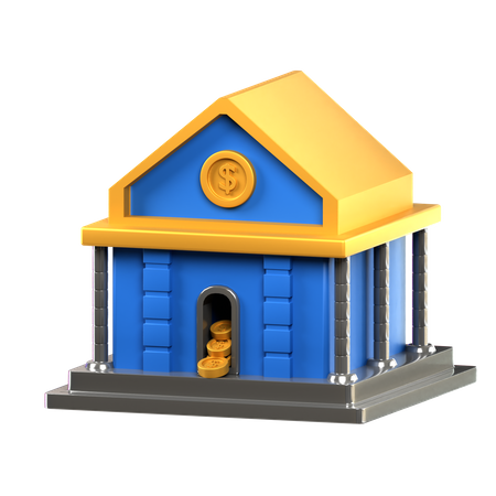 Banque  3D Icon