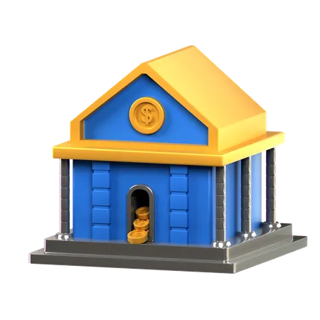 Banque  3D Icon