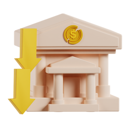 Banque  3D Icon