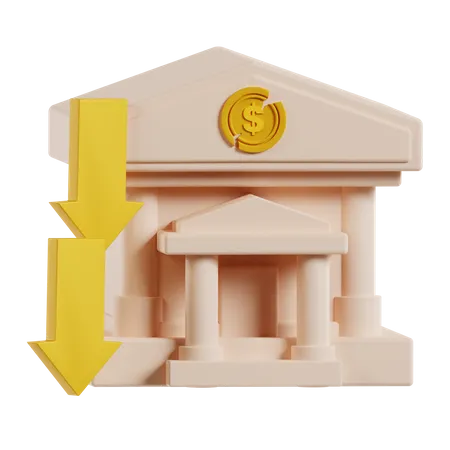 Banque  3D Icon