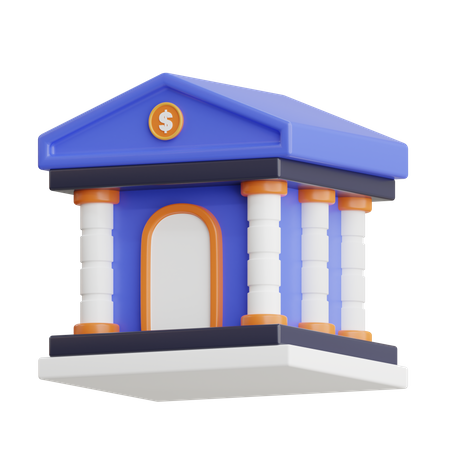 Banque  3D Icon