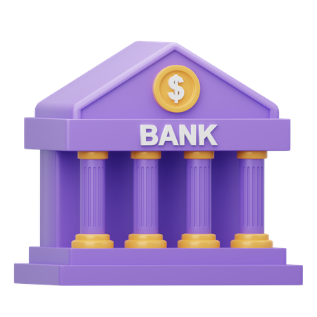 Banque  3D Icon