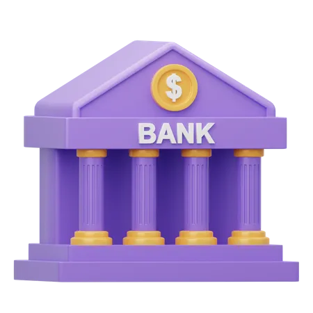 Banque  3D Icon